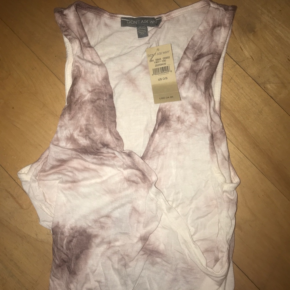 Tie Die Wrap Tank Top